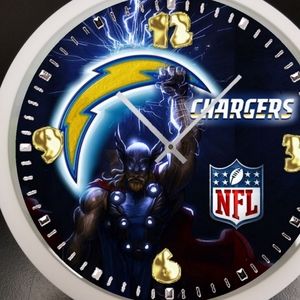 Charger football team clock